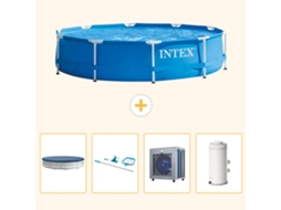 Intex Piscina Com Estrutura Redonda - 366x76 Cm - 5-peças S122