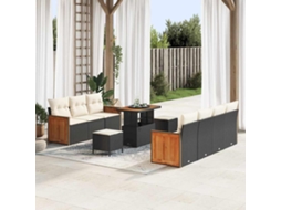 Vidaxl Conjunto De Sofá De Jardim 13 Unid. 9-número De Lugares