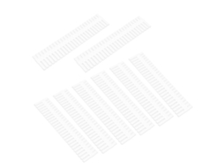 Conjunto de 8X Divisores para Organizar Gavetas Branco NORTHIX