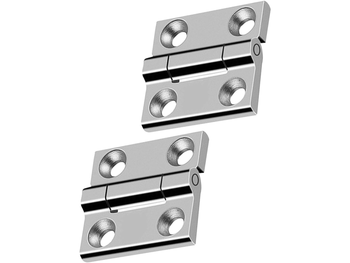 Dobradiça De Aço Inoxidável (2 Unidades) Para Porta Armário,