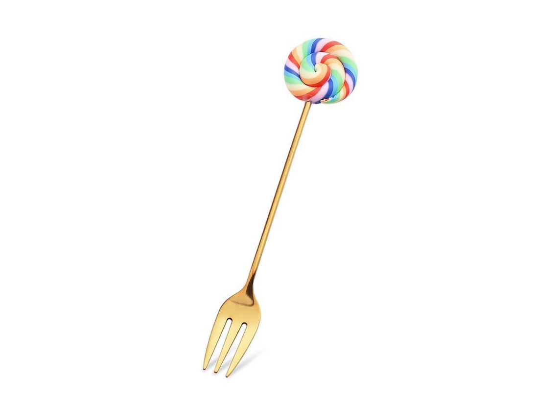 2026 cucharillas e Colheres Criativas de Donut Lollipop Macaron, 6 Peças de Aço Inoxidável Anti óxido para Sobremesas