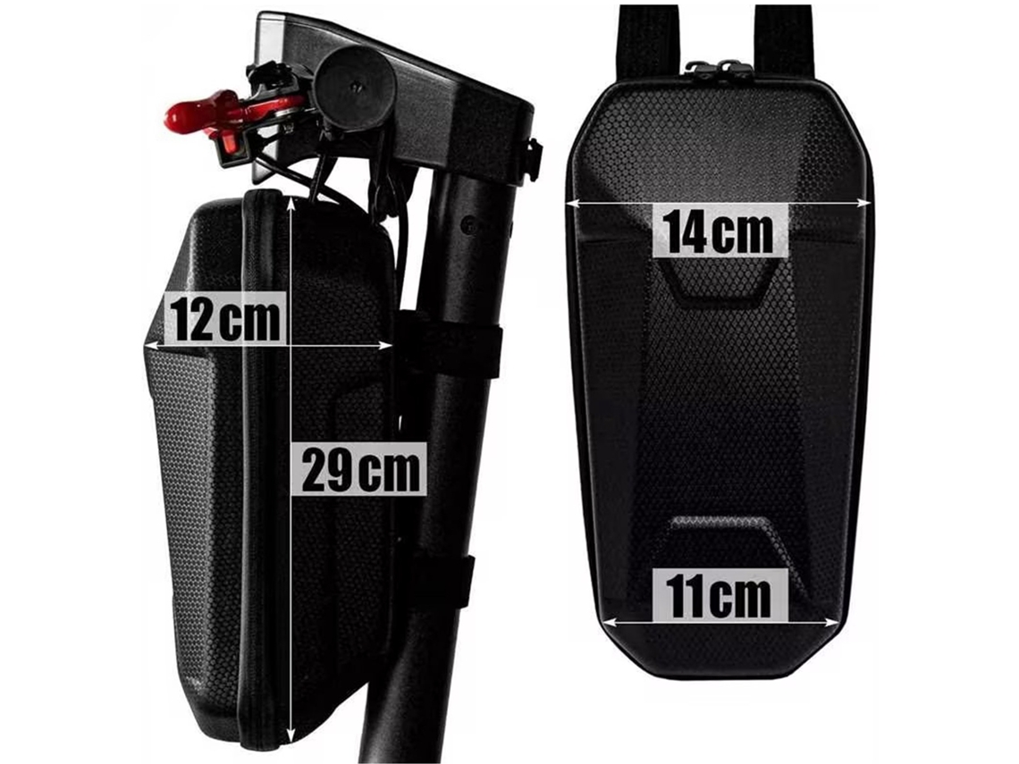 Bolsa de armazenamento frontal Wheel Up, com espelho, para patinetes e bicicletas BRILVIBERA