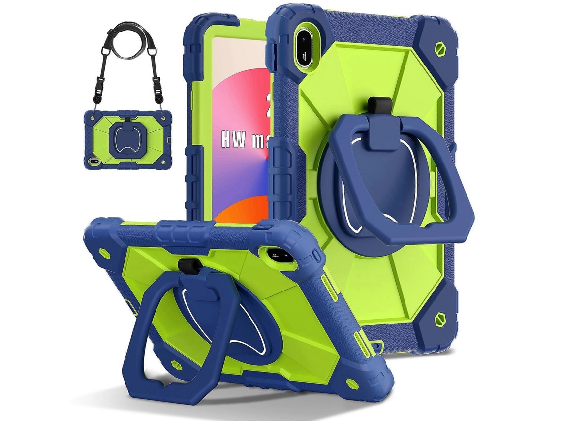 Capa Híbrida De Silicone E Pc Com Robô Em Cores Contrastantes Para Tablet Huawei Matepad Se 11 2024