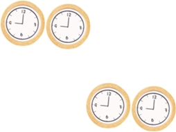 Conjunto De 4 Mini Relógios Em Miniatura Para Casa, Acessórios Para Mini Casa, Relógio De Parede, Acessórios De Mesa, Gokoco