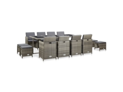 Outdoor Dining Set, Outdoor Dining Sets Vidaxl Cinzeto Rattan / Vime (n/a)