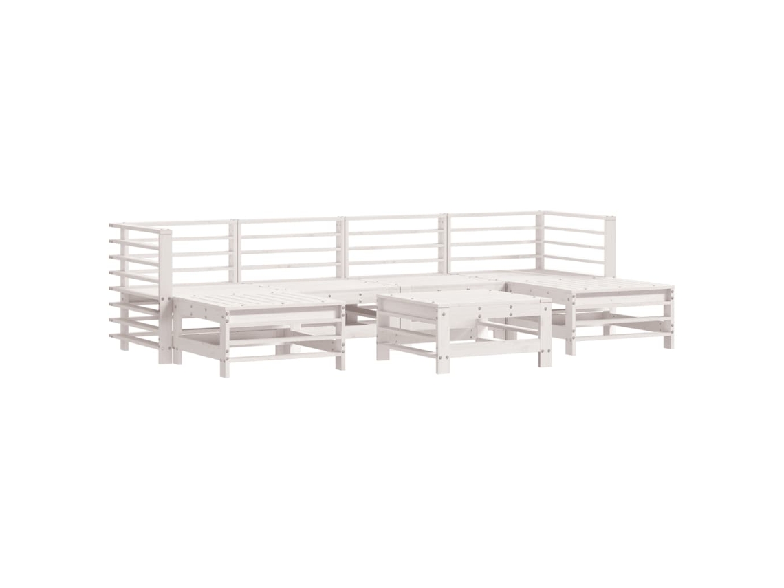 Garden Lounge Set, Garden Lounge Sets Vidaxl Branco Madeira De Pinho (n/a)