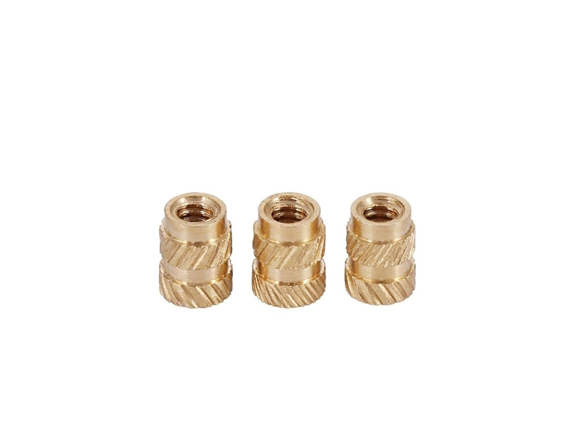 Porca De Inserção Latão, Porcas Serrilhadas Métricas M1.4/m1.6 Com