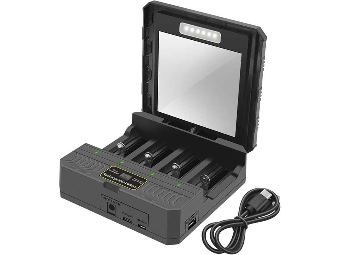 Adaptador De Carregamento Bateria Solar Com 4 Entradas Usb-c Para