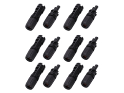 Kit De Conectores Fotovoltaicos Solar 12pcs, Ip67, 1500v 45a, Pinos De Cobre Enlatado, Macho E Fêmea
