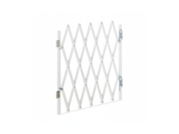Relaxdays Portão De Segurança Para Cães, Extensível Até 96 Cm, 48,5-60 Cm De Altura, Bambu, Para Escadas E Portas.