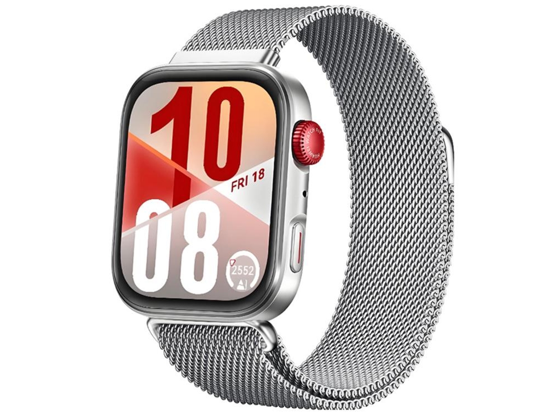 Bracelete para Huawei Watch Gt 6 5 4 3 XIAOMOYU silicone cor sólida com fivela prateada cinza nuvem (46mm)