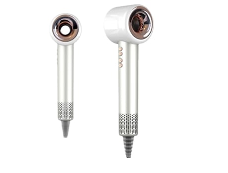 Secador de Cabelo ECELEN Hd13 Branco com Íons Negativos Sem Folhas Super 1600 W 3 Níveis de Temperatura