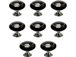 Conjunto De 8 Puxadores Cerâmica Estilo Vintage Para Armários, Gavetas, Portas, Guarda Roupas E Cômodas Design