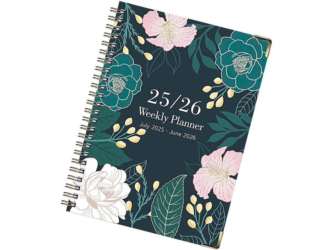 Caderno Com Espiral | Agenda A5 Grossa De Julho De 2025 A Junho De 2026 | Design Estético Para Diári Gokoco