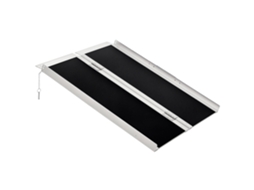 Rollstuhlrampe Auffahrrampe, Suporta 270 Kg, Dims 91x72x5cm Pe Rollstühle Rollatoren Faltbar Alumínio. Belastbar De 270 Kg. Preto. 91x72x5cm Ehstmind