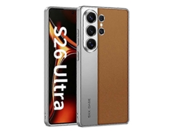 Capa De Celular Gkk Em Couro Sintético Fosco Com Cobertura Total Para Samsung Galaxy S26 Ultra 5g.
