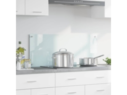 Vidaxl Painel De Cozinha Leite 100 X 40 Cm Vidro Temperado