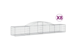 Gabion Basket, Gabion Baskets Vidaxl Prateado Ferro (300 X 50 X 40/60 Cm)