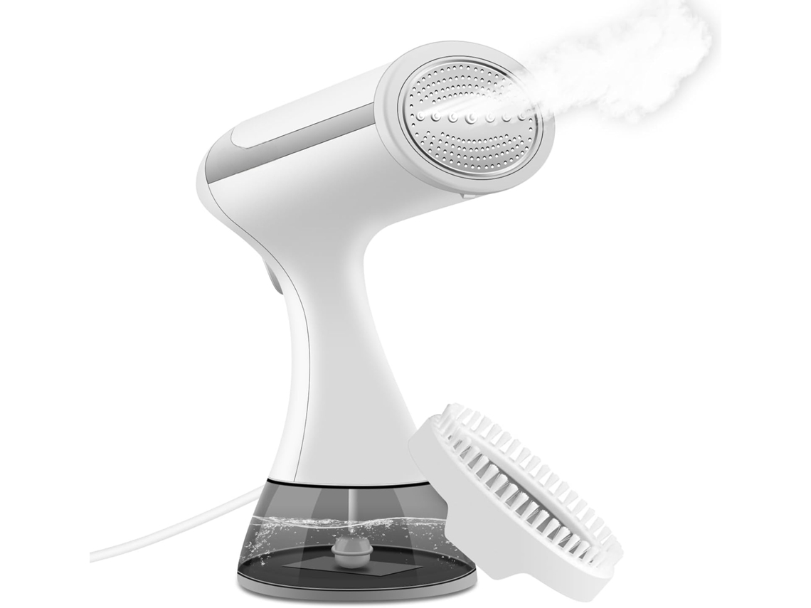 Ferro a vapor portátil da década de 1920, reservatório de água de 300 ml, com escova, ideal para casa, escritório e viagens.
