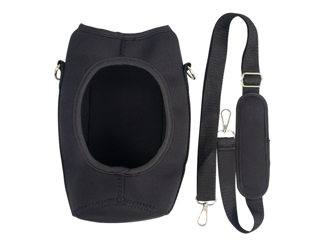 Porta Garrafa com Cinto Ajustável para Esportes ao Ar Livre, Bolsa de Capa, Preta