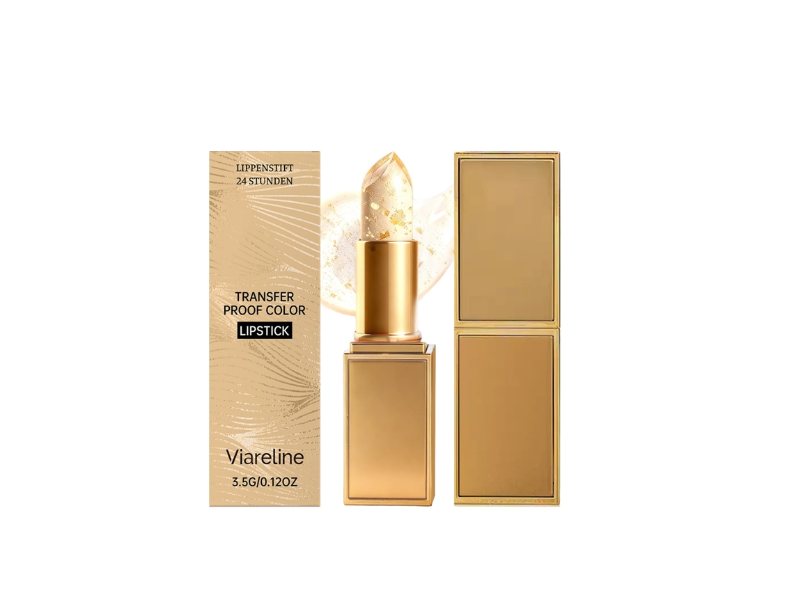 Batom Hidratante de Mudança de Cor com Acabamento Foil Dourado LAXISCREED