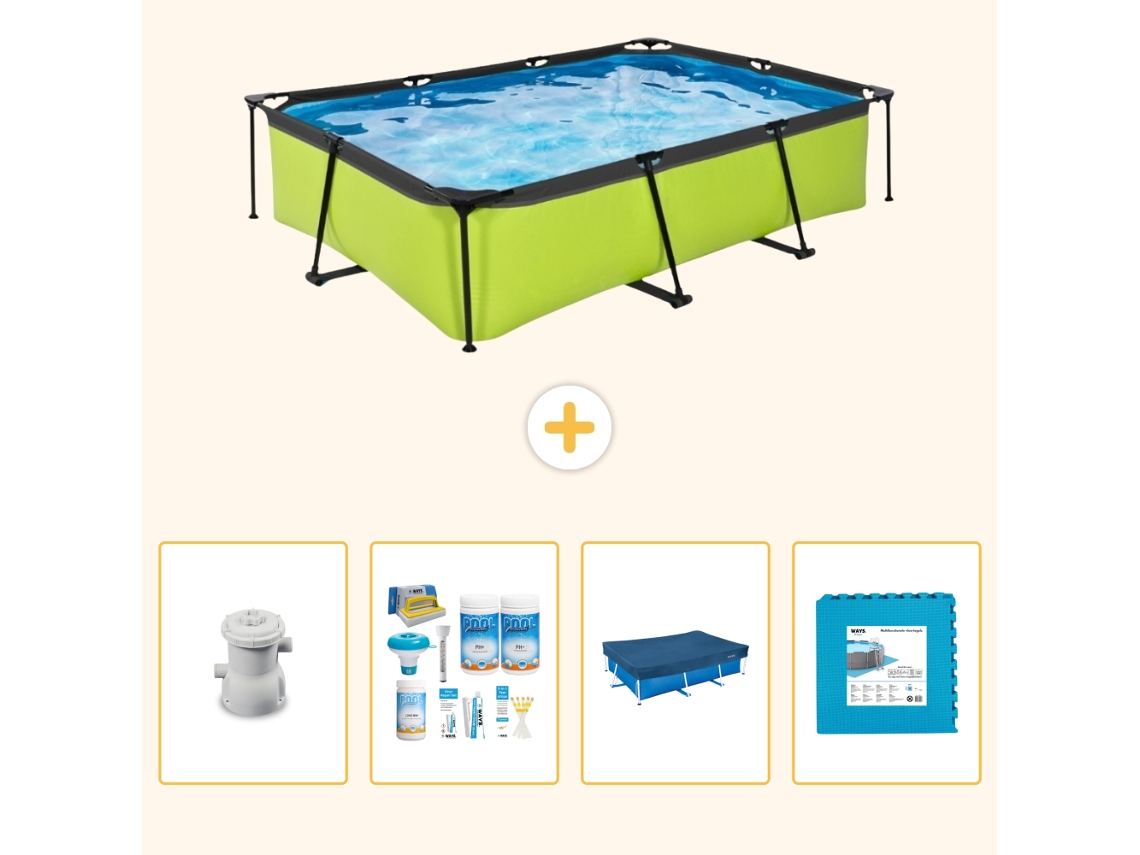 Exit-toys Piscina Exit Retangular - 300x200x65 Cm - 5-peças S240