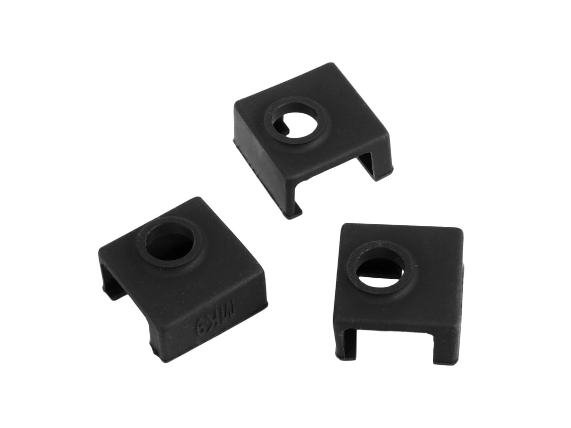Conjunto De 3 Mangas E Bicos De Isolamento Térmico Em Silicone Preto