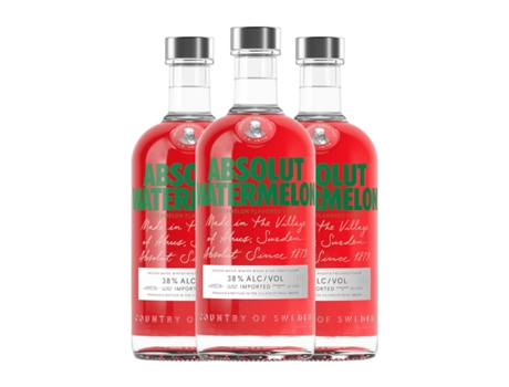 Vodca ABSOLUT Watermelon (0.7 L - 3 Unidades)