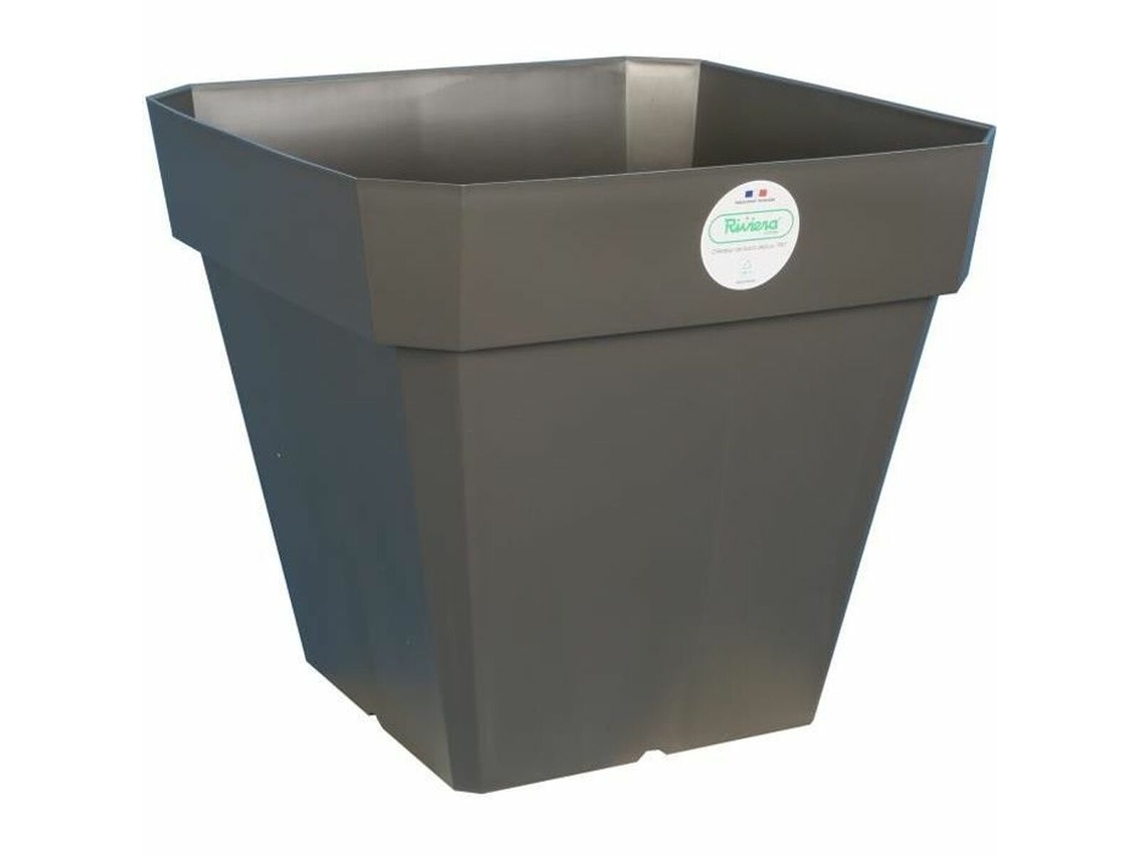 Vaso RIVIERA Cinzento Quadrado 40x40 cm