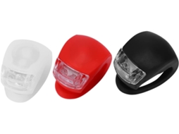 Conjunto De 6 Luzes Segurança Silicone Para Bicicleta Com Design Um