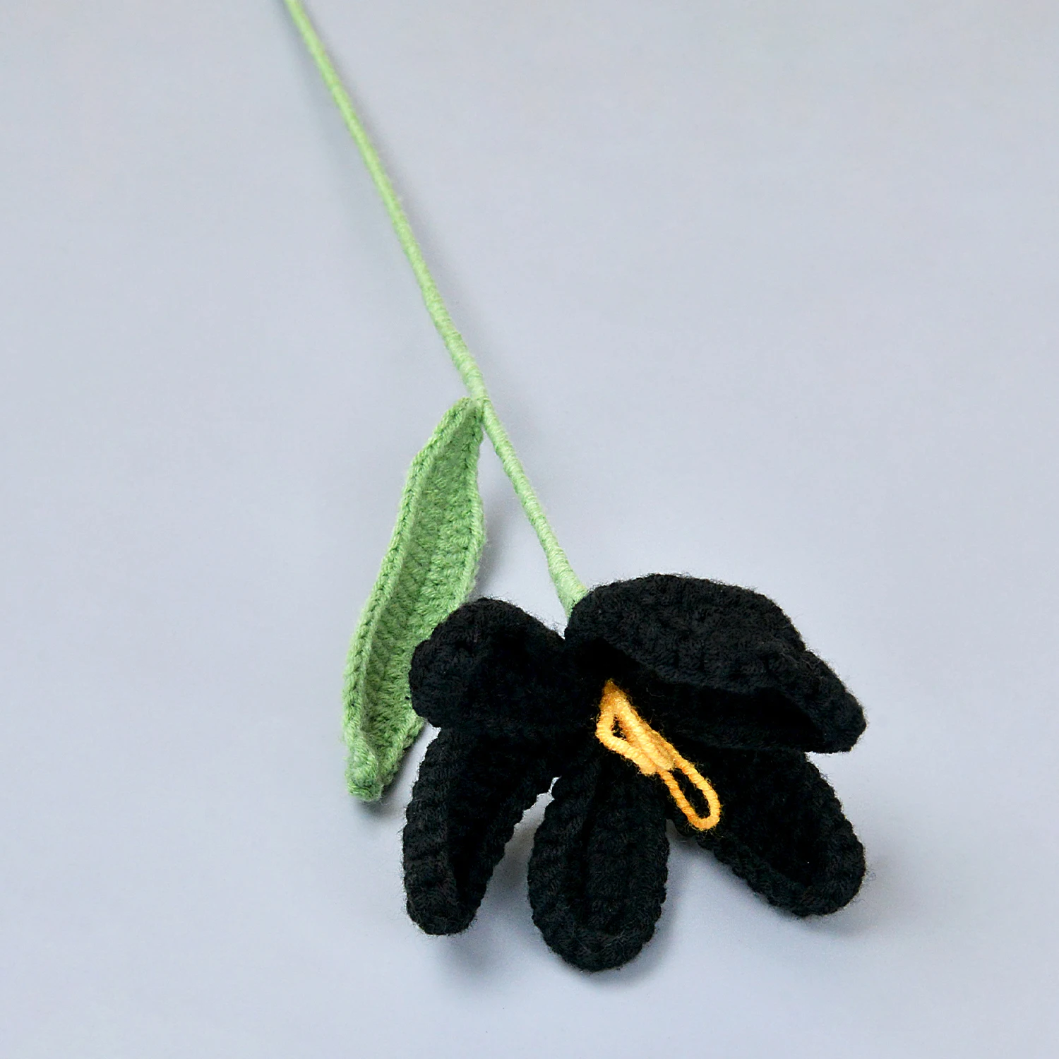 (preto) Buquê De Tulipas De Crochê, Buquê De Tulipas Tricotado, Uma Ótima Opção Para Presentes.