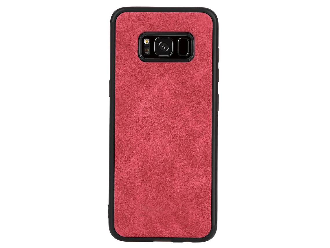 Capa de Couro LAXISCREED para Samsung Galaxy S8 Vermelha