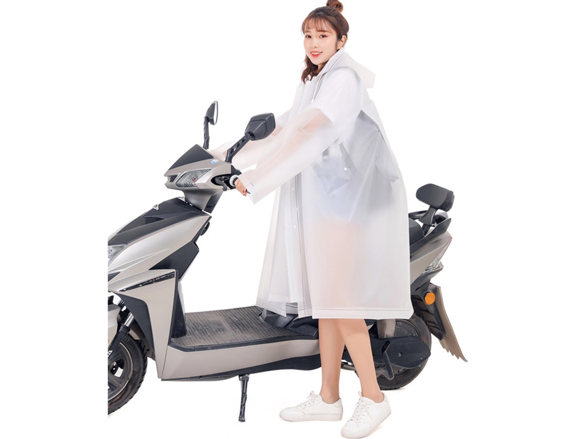 Poncho de Chuva Adulto Eva Impermeável Respirável Capuz para Ciclismo Hiking | S/MARCA