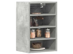 Vidaxl Armário Suspenso “riga” 40x29,5x60 Cm Cinza Cimento