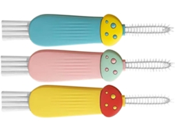 Escova Multifuncional Para Limpeza De Tampas, 3 Peças