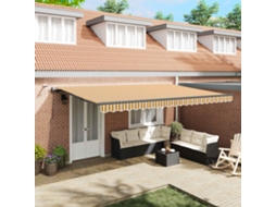 Vidaxl Toldo Retrátil Multicolor 500 × 300 Cm Poliéster