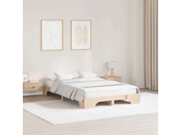 Vidaxl Estrutura Da Cama Natural 120 X 200 Cm