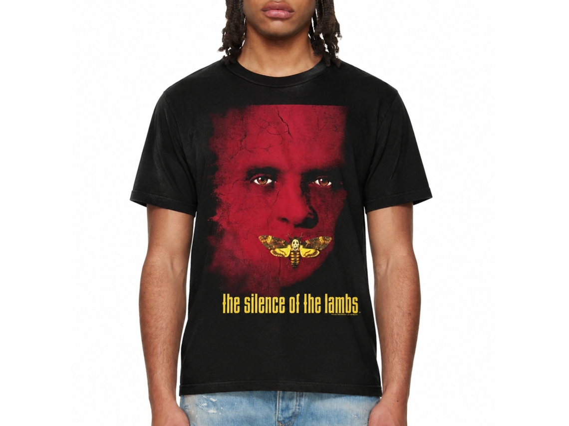 Rockinstone Silence Of The Lambs Movie Poster Black Adult T-shirt Size:xxxl