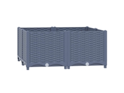 Raised Bed, Raised Beds Vidaxl Cinzeto Polipropileno (80 X 80 X 38 Cm)