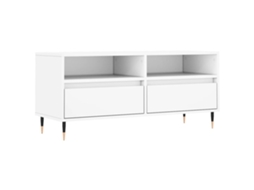 Tv Cabinet, Tv Cabinets Vidaxl Branco Madeira Processada (n/a)