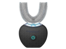 Escova de Dentes Elétrica Ultrassônica, Automática Inteligente em Formato U para Limpeza Comple Ta 360 ​​graus, Clareamento GOKOCO