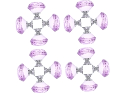 Puxadores Decorativos De Cristal Para Armários, Conjunto De 16 Peças