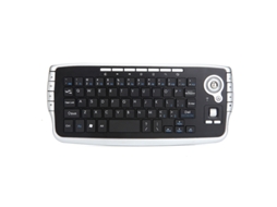 (prateado) Teclado Portátil Com Trackball E Roda De Rolagem, Mini Teclado Usb