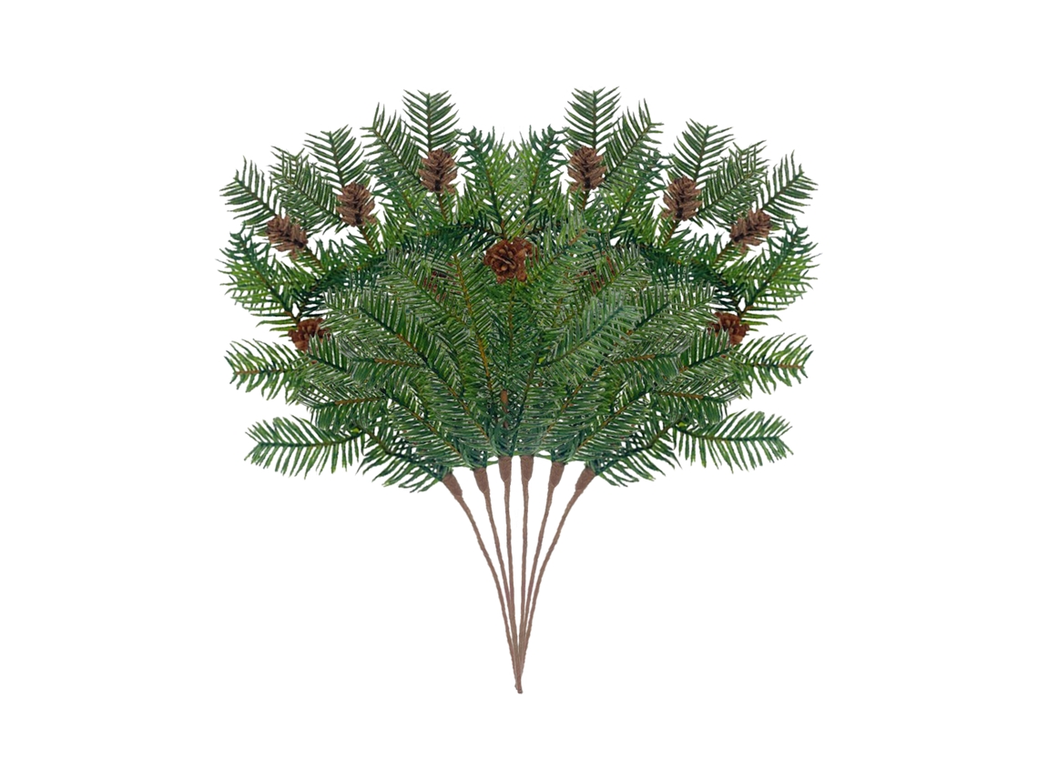 Laxiscreed Conjunto De 6 Pins Em Sintra Artificial Com Pinha Para Decoração De Natal