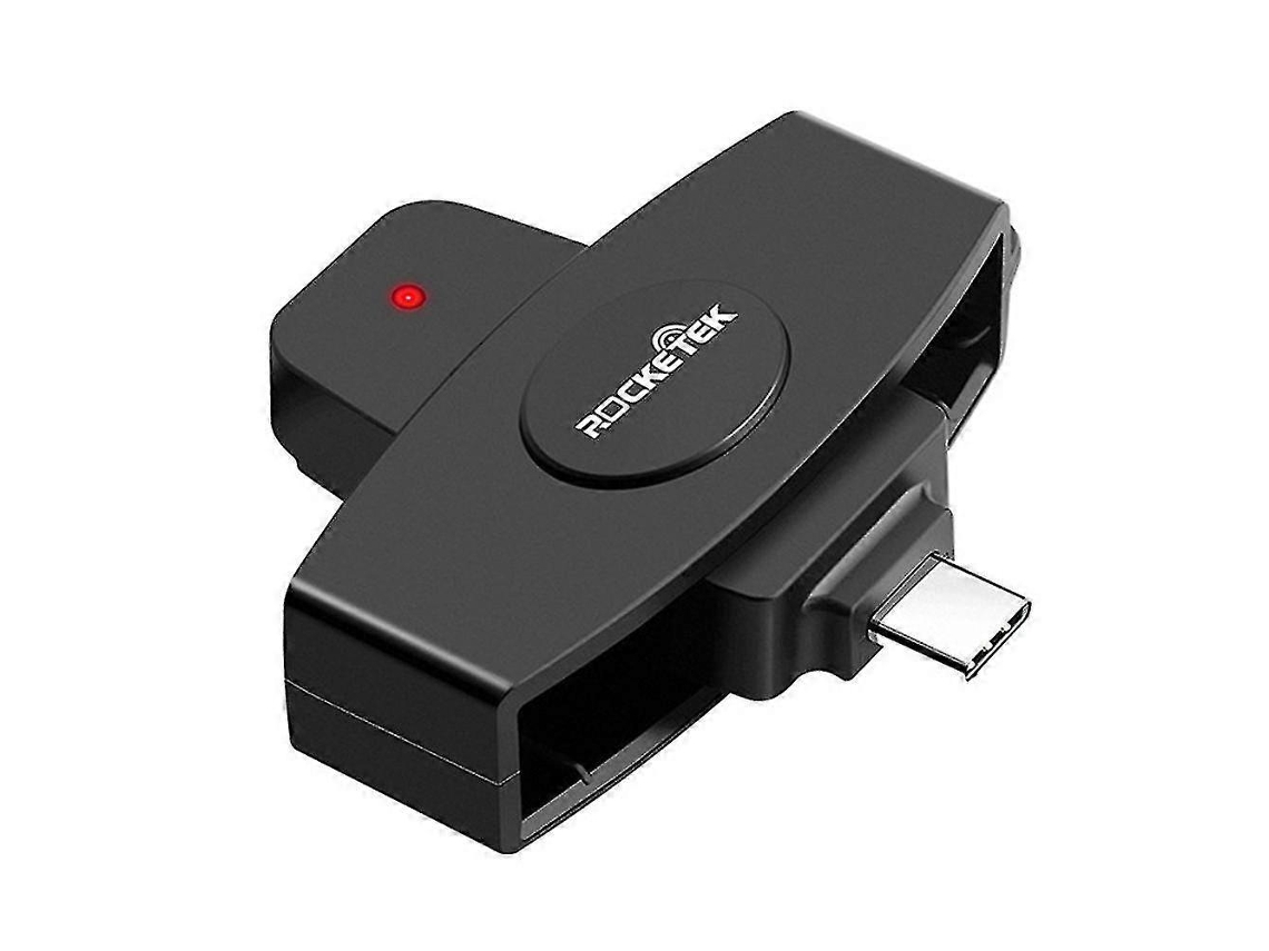 För Android Telefoner / Macbook Pro / Andra Type C Laptops Type C Smart Card Reader Cac Chip Card Reader