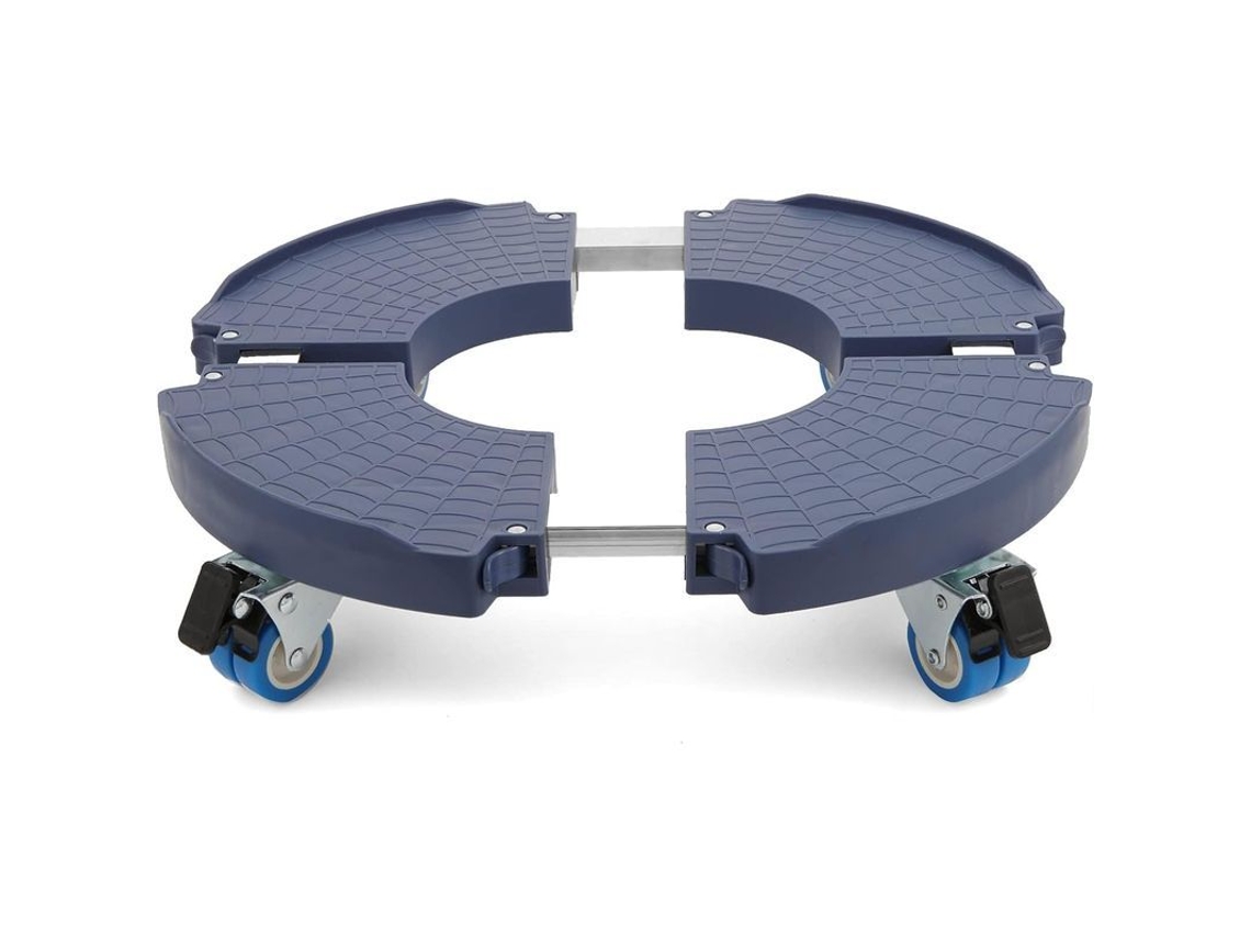 Suporte para plantas com rodas giratórias 360°, capacidade 200kg, prato ajustável Ø 40-54cm | S/MARCA
