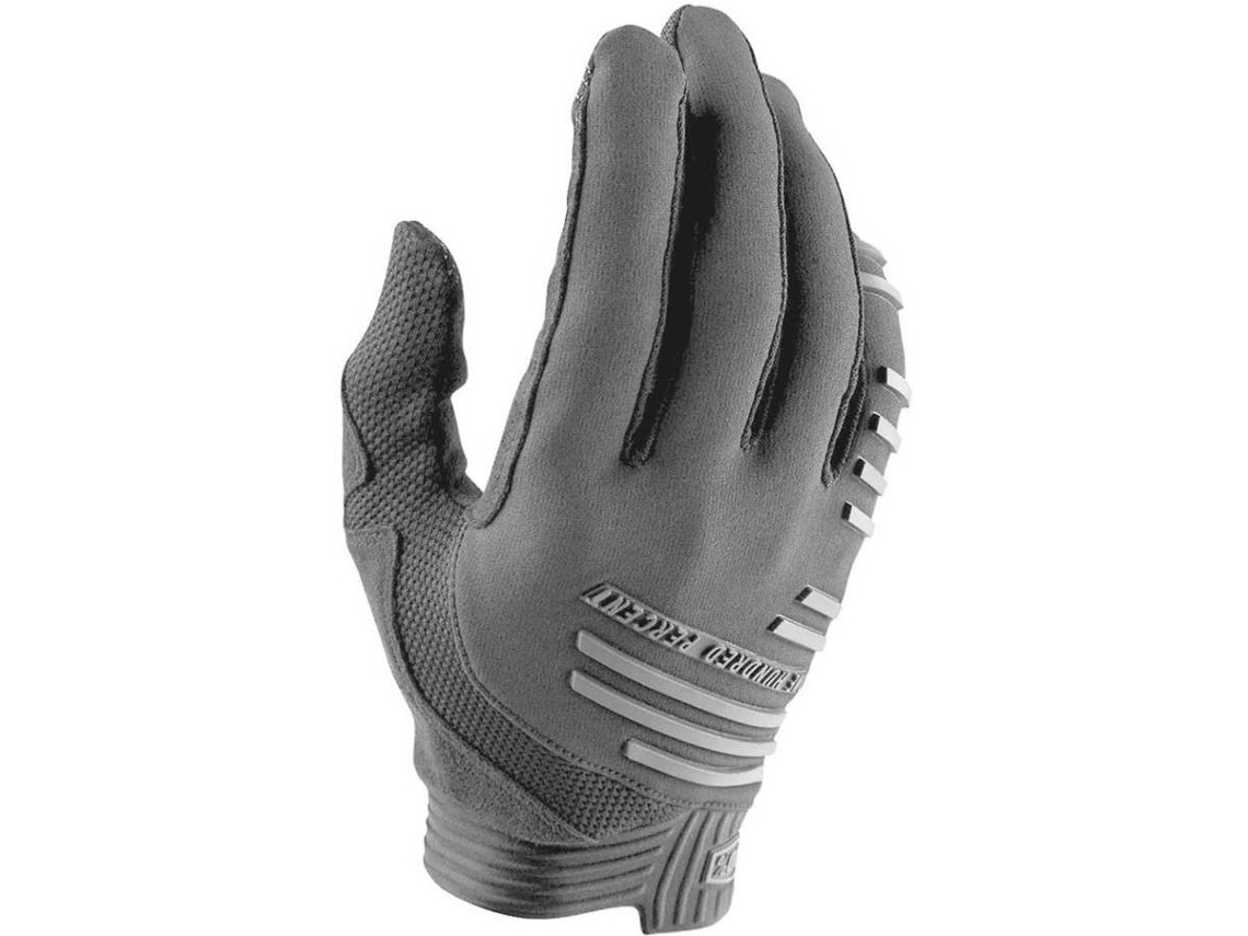 Luvas para Homem 100PERCENT R-core Cinzento para Ciclismo (S)