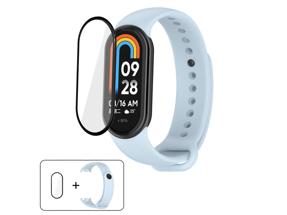 Pulseira De Silicone De Cor Sólida Com Película Curva 3d