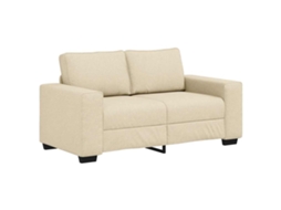 Sofá de 2 Lugares Tecido 160x77x82 Cm Cor Creme MAISON EXCLUSIVE
