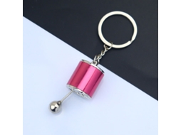 Pingente De Câmbio De Metal Para Carro Chaveiro Criativo Vermelho*